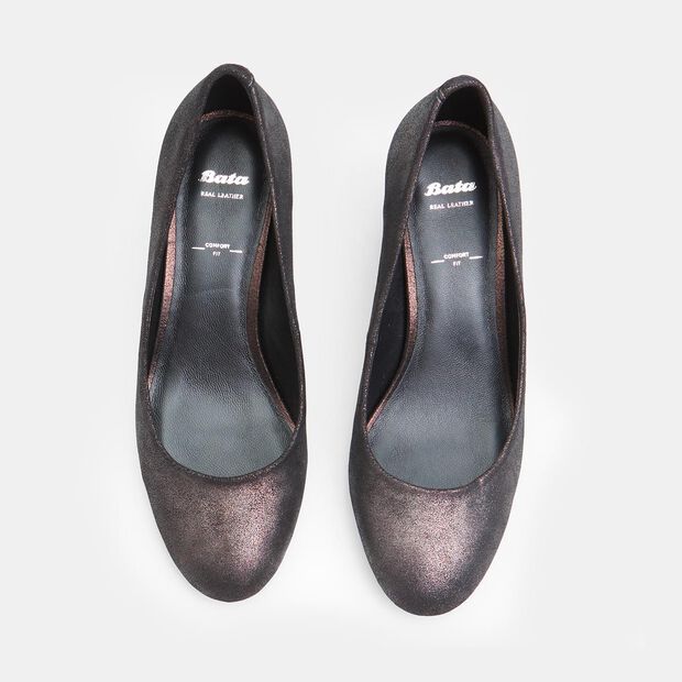 Escarpins en cuir pour femmes BATA, Marron