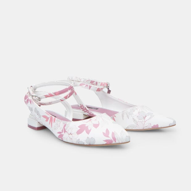 Ballerines Slingback pour femme Bata Red Label, Blanc