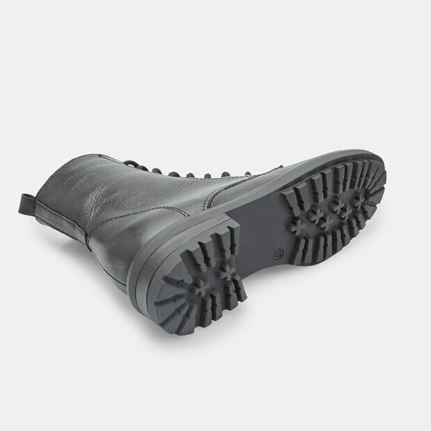 Bottine &agrave; lacets en cuir pour femme Bata, Noir