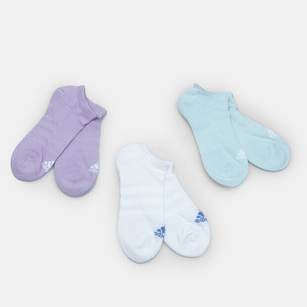 Trois paires de chaussettes unisexes Adidas, Multicolore