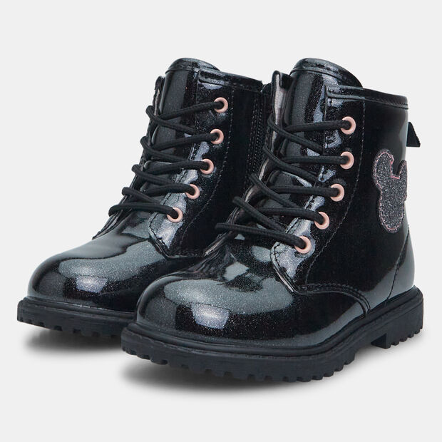 Boots pour fille premiers pas Minnie, Noir