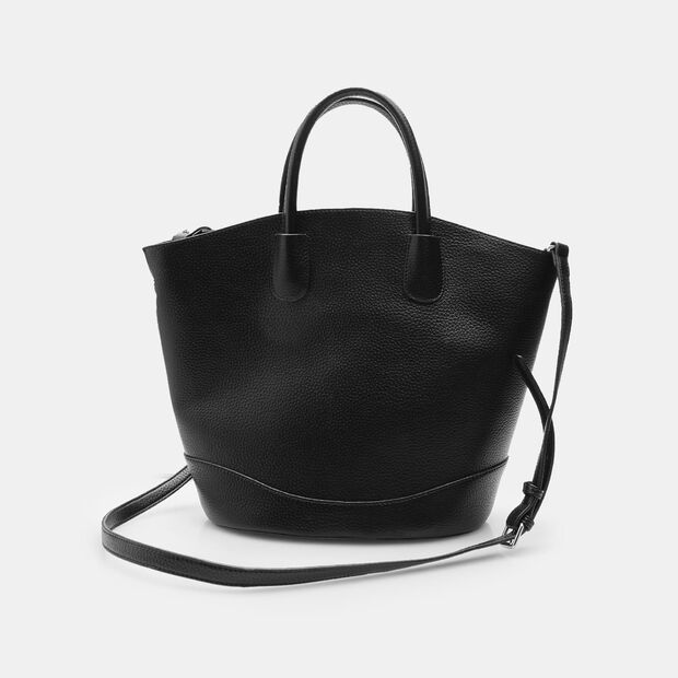 Sac &agrave; main pour femmes BATA avec fermeture &eacute;clair, Noir