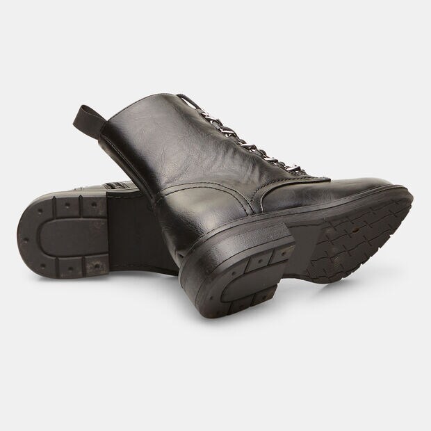 Bottes pour femme avec sangle, Noir