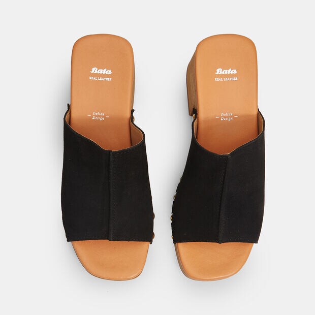 Sabots pour femme en cuir avec clous , 