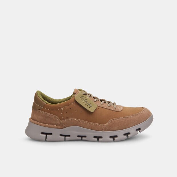 Sneakers pour homme Clarks Nature X One en nubuck, Beige