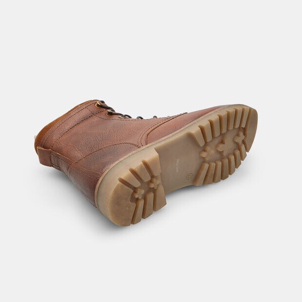 Bottine &agrave; lacets pour homme en cuir avec doublure int&eacute;rieure Bata, Marron