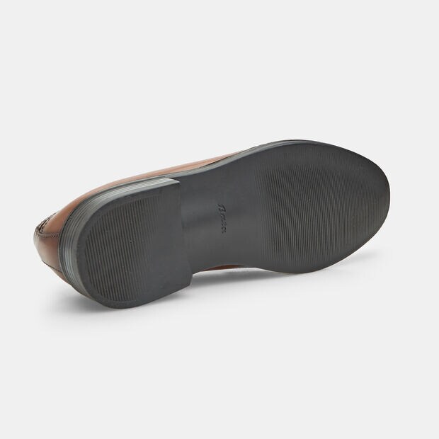 Chaussures &agrave; lacets en cuir pour hommes Bata, Bronzer