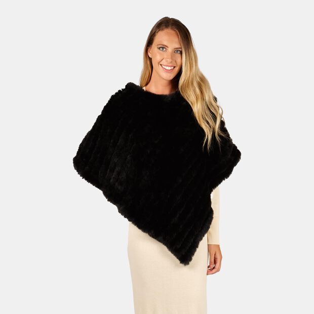 PONCHO FEMME, Multicolore