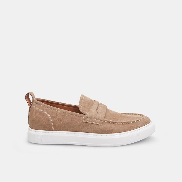 Mocassins pour homme en daim Bata Red Label, Beige