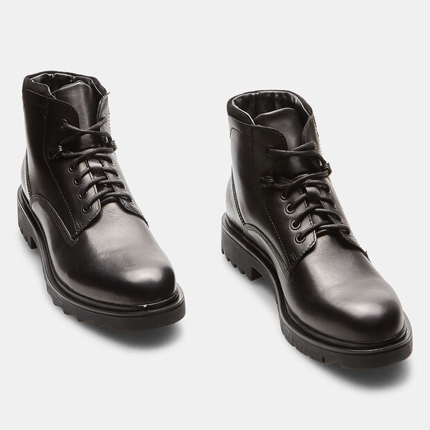 Boots pour homme en cuir, Noir