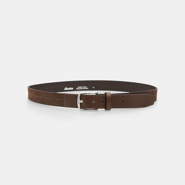 Ceinture homme en daim Bata, Marron