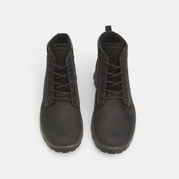 Bottines pour homme Weinbrenner en cuir velours, Noir