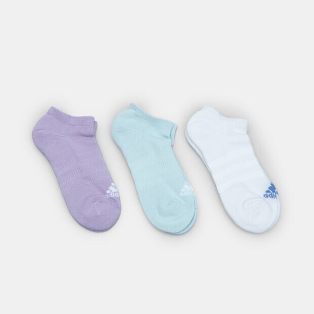 Trois paires de chaussettes unisexes Adidas, Multicolore