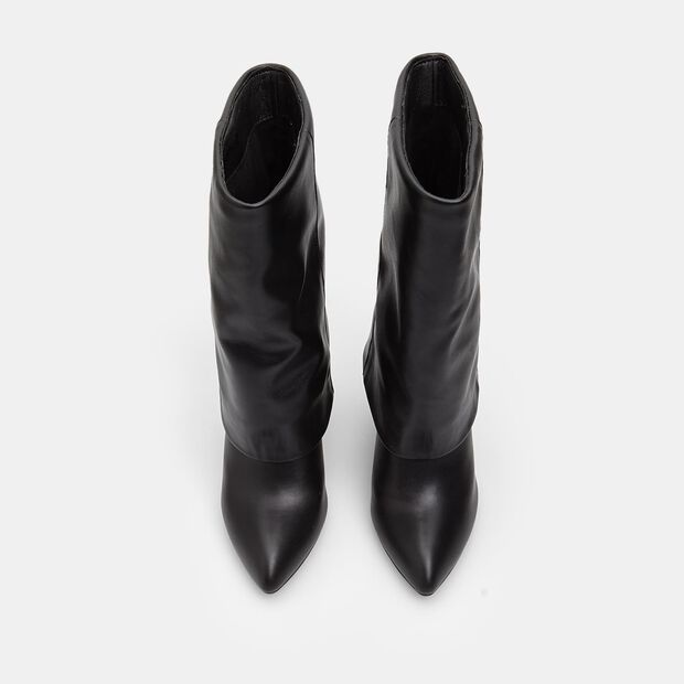 Bottes femme Bata avec talon de 10 cm, Noir