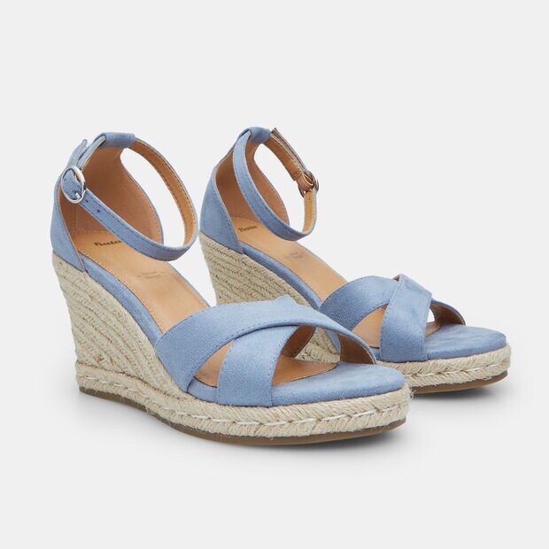 Sandales pour femme avec semelle compens&eacute;e de 9 cm BATA, 