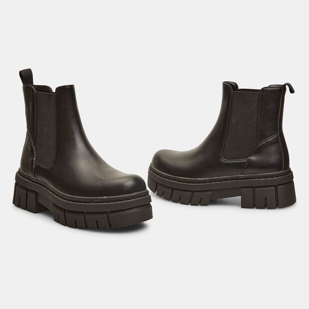 Bottes Chelsea pour femme avec semelle chunky, Noir