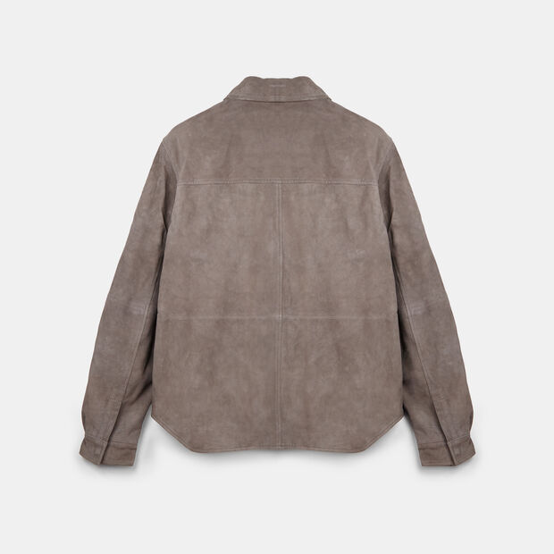 Veste en cuir pour homme Bata, Gris