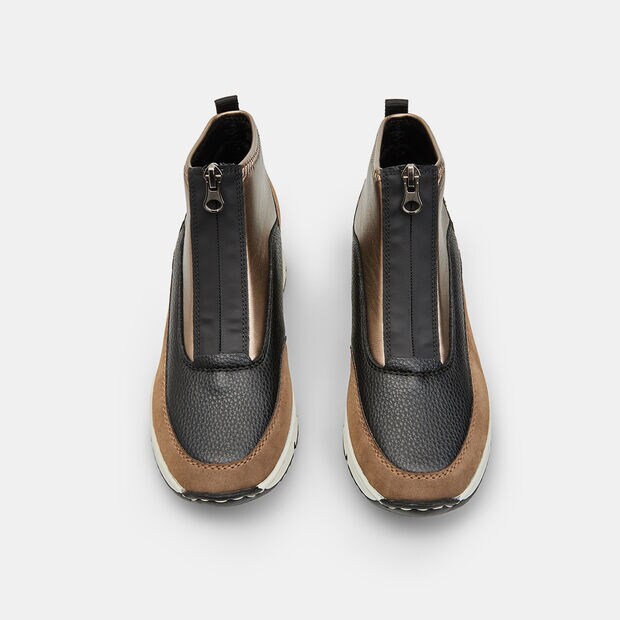 Stivaletto con zip da donna Rieker, Marrone