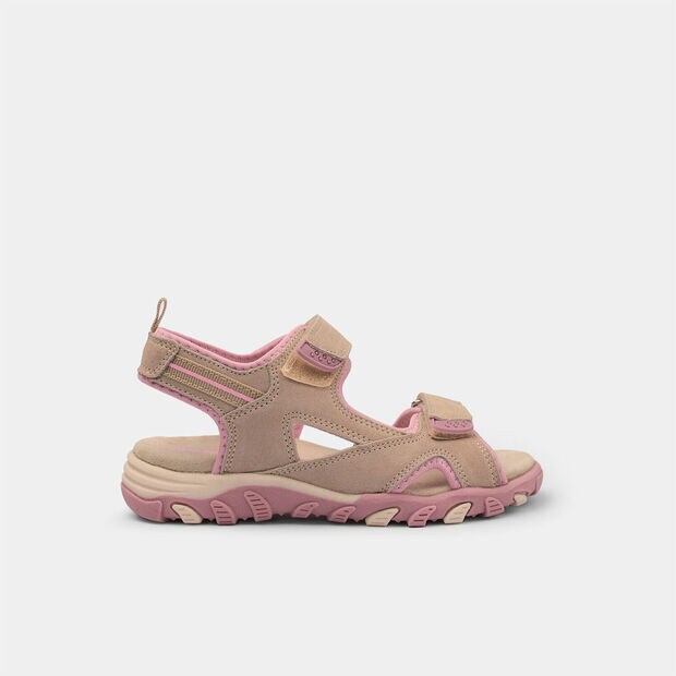 Sandali da bambina in nubuck , Beige