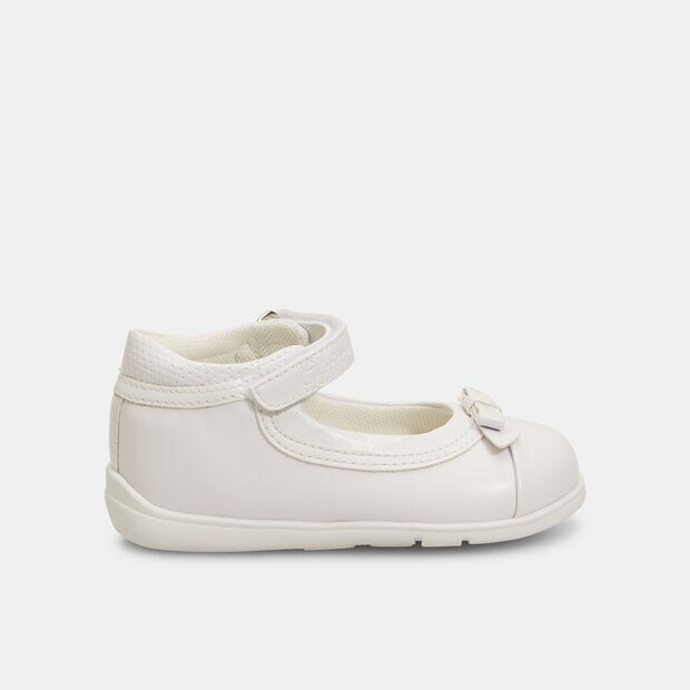 Ballerine da bambina primi passi Chicco con fiocco , Bianco