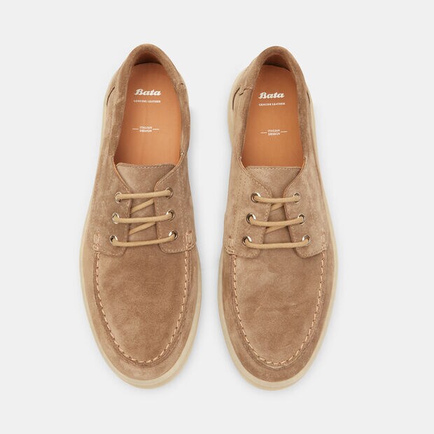 Mocassini da uomo in suede , Beige