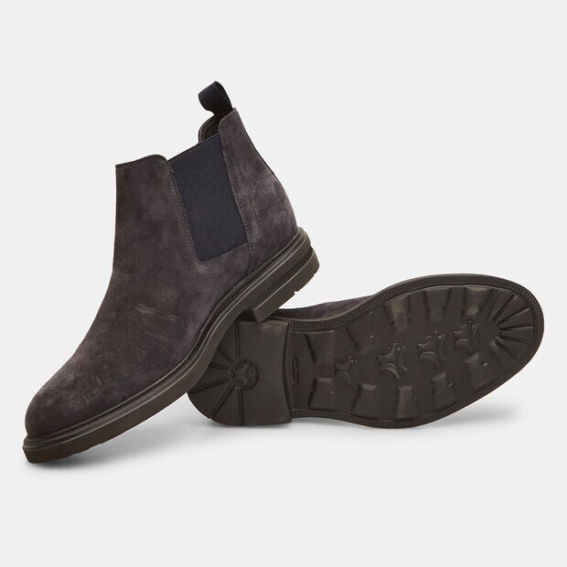 Stivaletti chelsea da uomo in suede, Blu