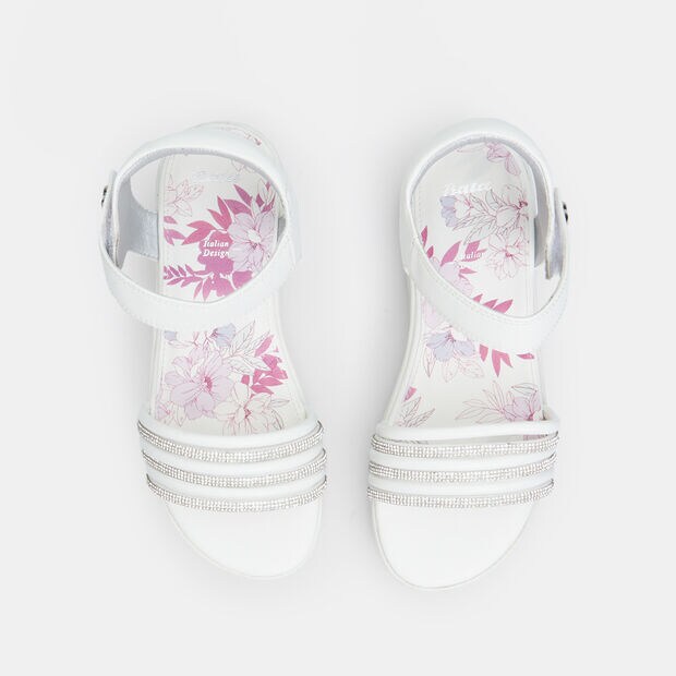 Sandalo da bambina con platform, Bianco
