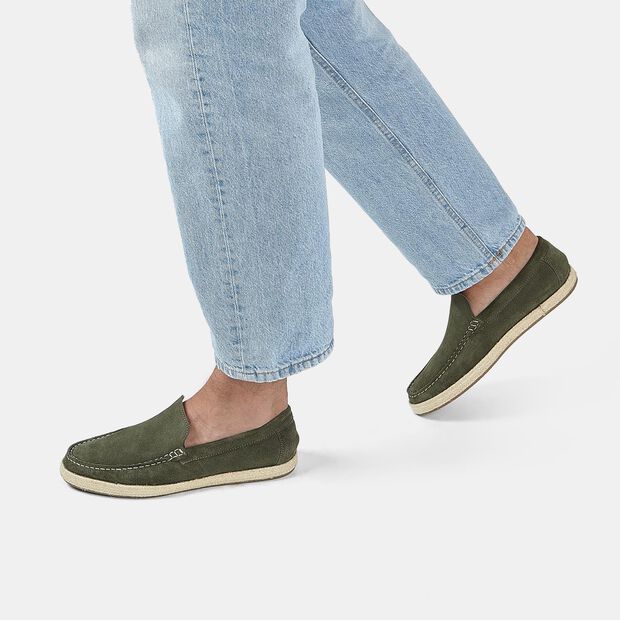 Mocassini in Suede da Uomo BATA , Verde