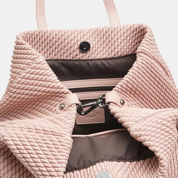 Shopper da donna con texture, Rosa