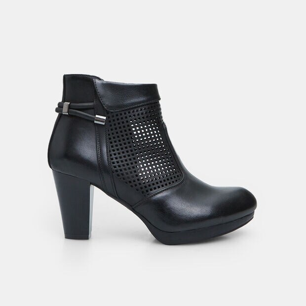 Stivaletto ankle boot da donna con tacco 7,5 cm BATA, Nero