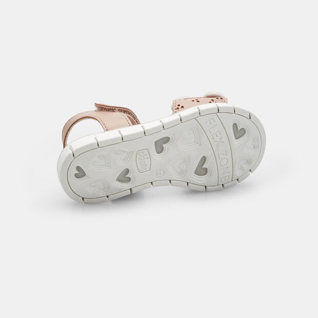 Sandali da bambina CHICCO CRISTAL con strap, Rosa
