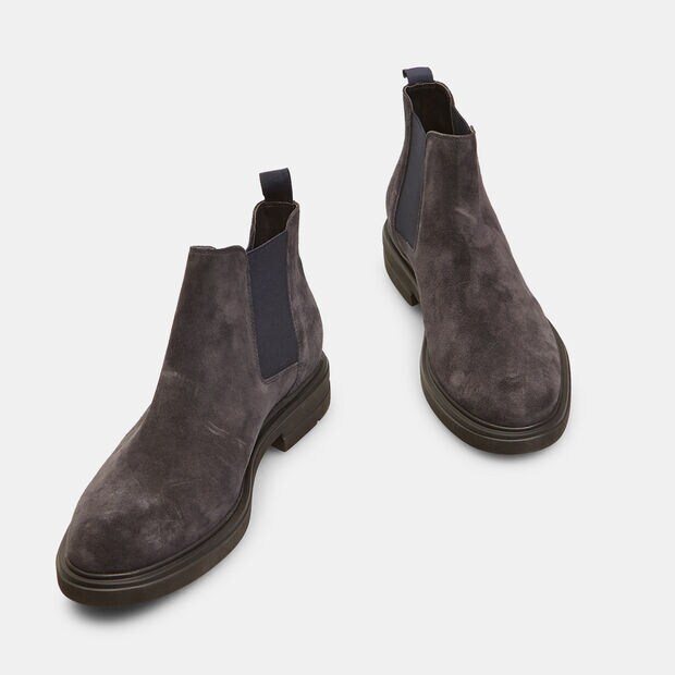 Stivaletti chelsea da uomo in suede, Blu