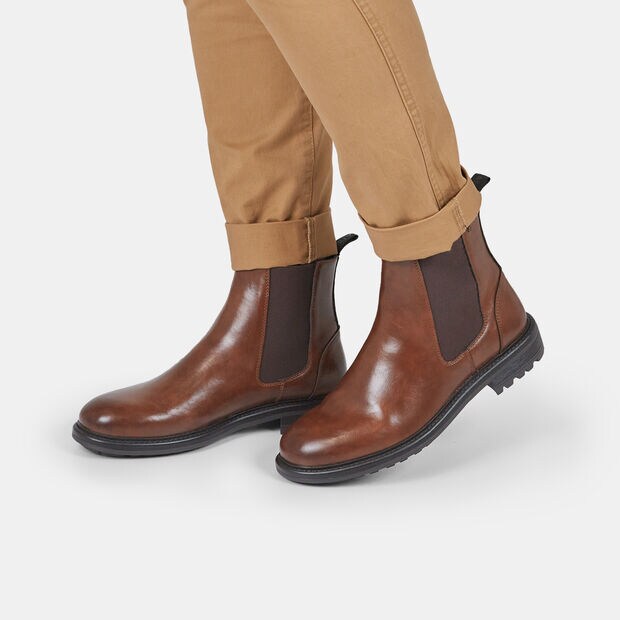 Stivaletto chelsea da uomo, Marrone