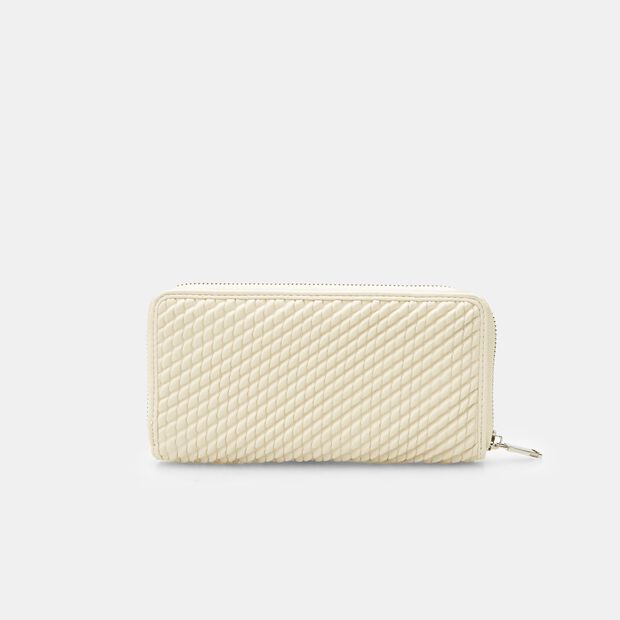 Portafoglio da donna zip around, Beige
