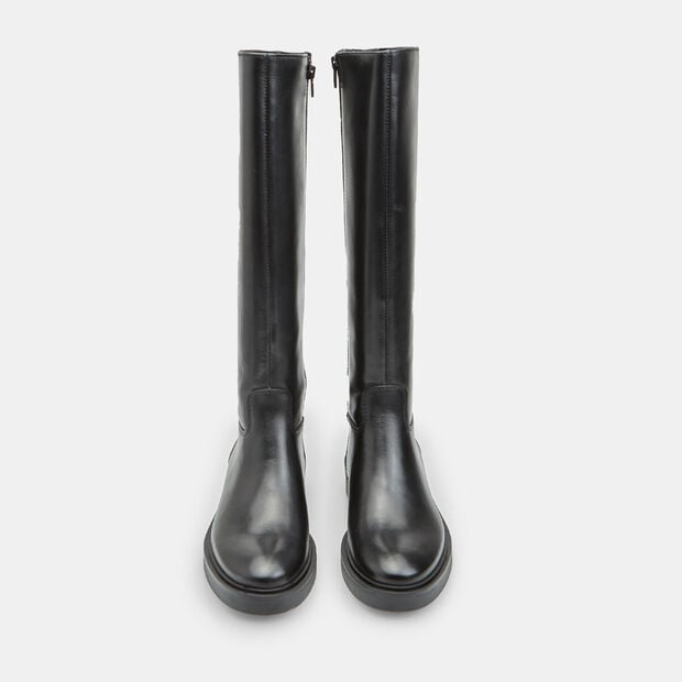 Stivale cavaliere da donna in pelle Bata, Nero