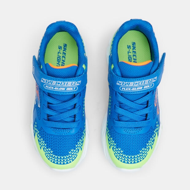 Sneaker da bambino Skechers Flex-Glow Bolt, Blu