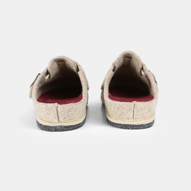 Pantofole da donna in feltro, Beige