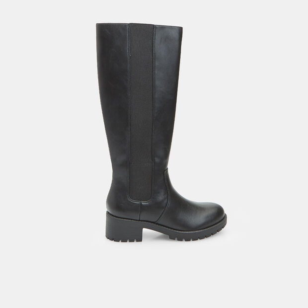 Stivale da donna con elastici Bata, Nero