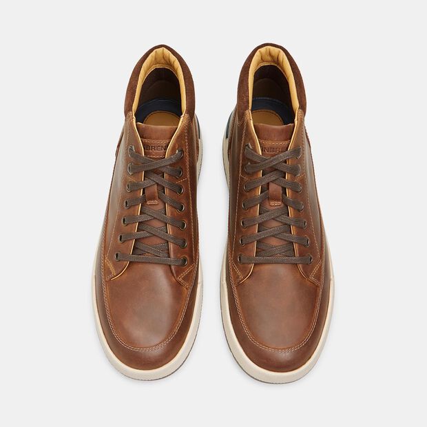 Sneakers mid in Nabuk da Uomo Weinbrenner, Marrone