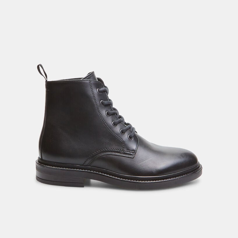 Anfibi da uomo in pelle, Nero, 8946940