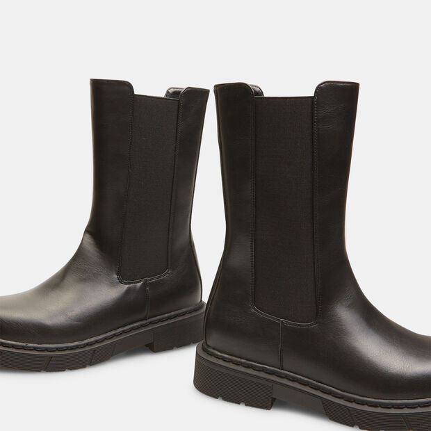 Chelsea boots alti da donna , Nero