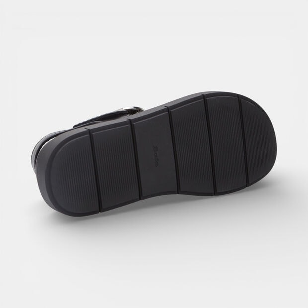 Sandalo da donna con fascia incrociata Bata, Nero