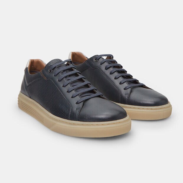 Sneaker in Pelle da Uomo BATA , Blu
