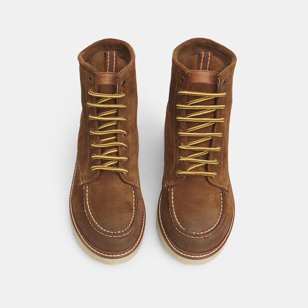 Stivaletti da uomo Weinbrenner in suede , Marrone
