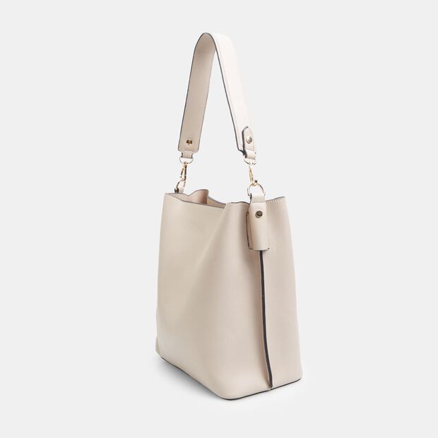 Borsa a spalla da donna effetto pelle , Rosa