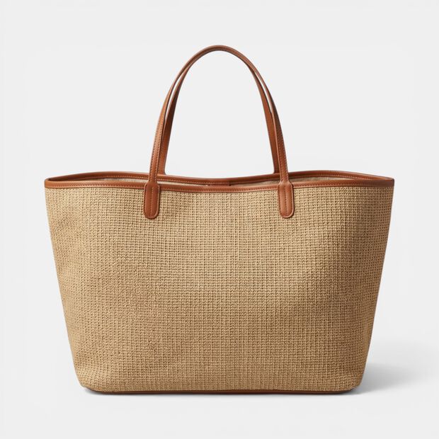 Shopper bag da donna in rafia Bata, Tan
