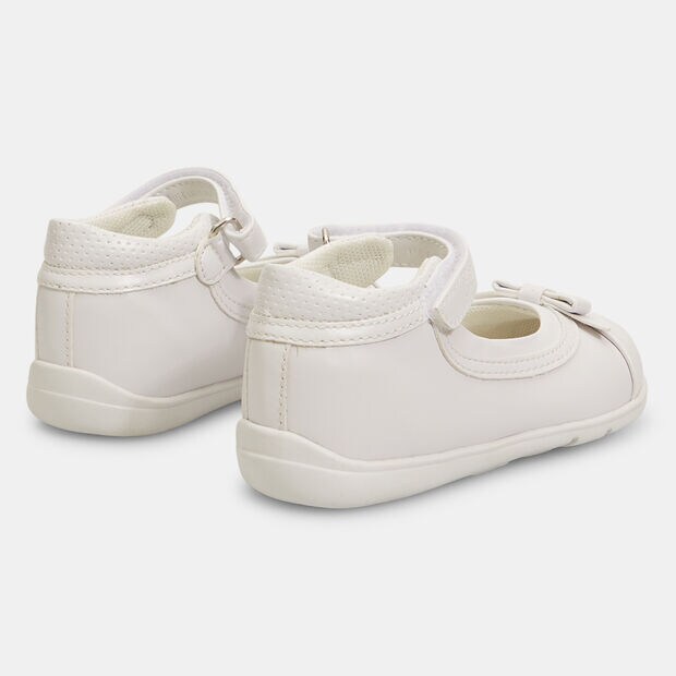 Ballerine da bambina primi passi Chicco con fiocco , Bianco