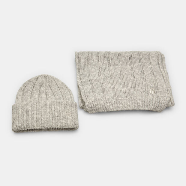 Set sciarpa e berretto tommy hilfiger, Grigio
