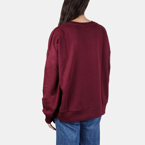 Felpa stile college North Star da donna, Bordeaux