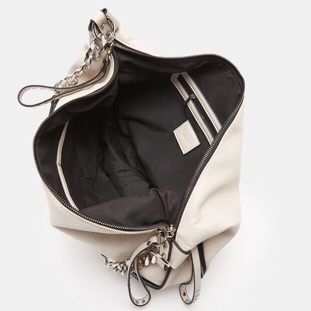 Borsa a mano da donna effetto pelle traforata , 